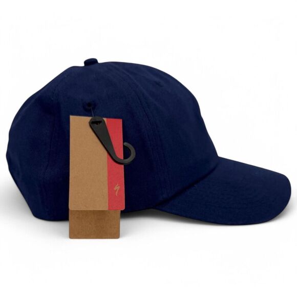 NEW Specialized S-Logo 6 Panel Dad Hat Snapback Deep Marine Blue - Picture 6 of 10